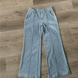 Stylish Blue Wide-Leg Pants